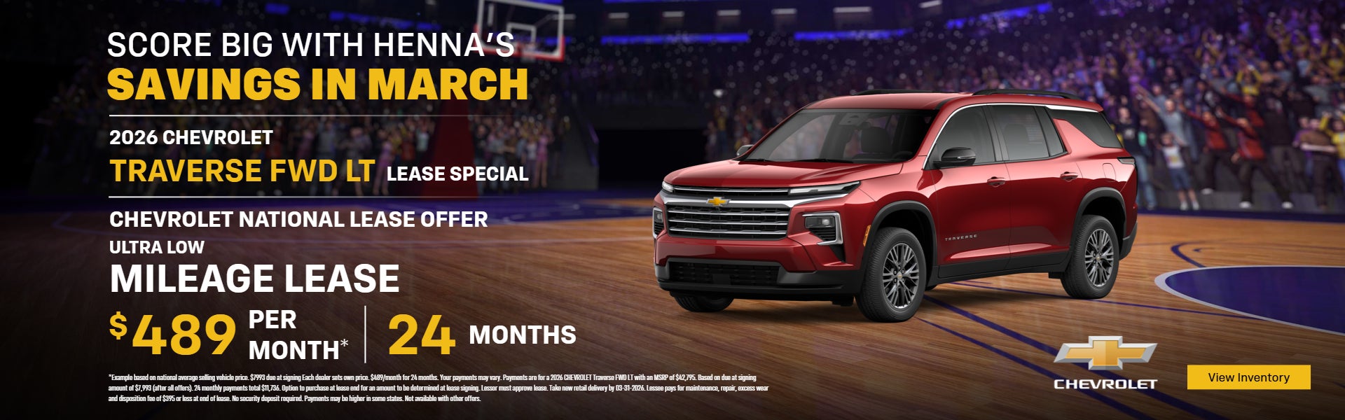 SCORE BIG WITH HENNA'S MARCH SAVINGS MADNESS