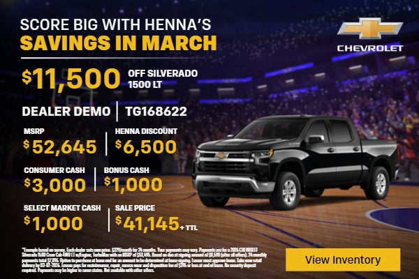 HENNA'S GOING MAD WITH SAVINGS IN MARCH