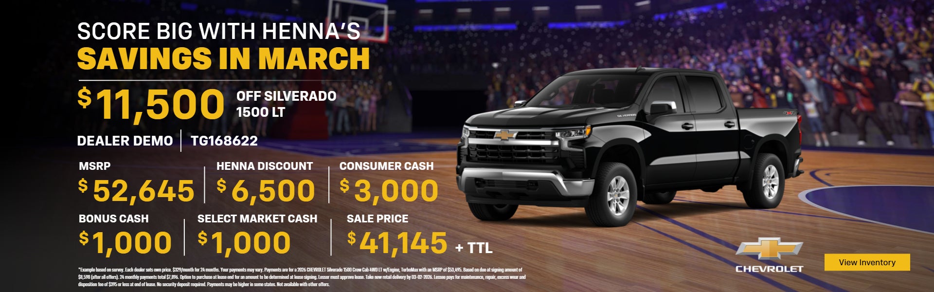 HENNA'S GOING MAD WITH SAVINGS IN MARCH